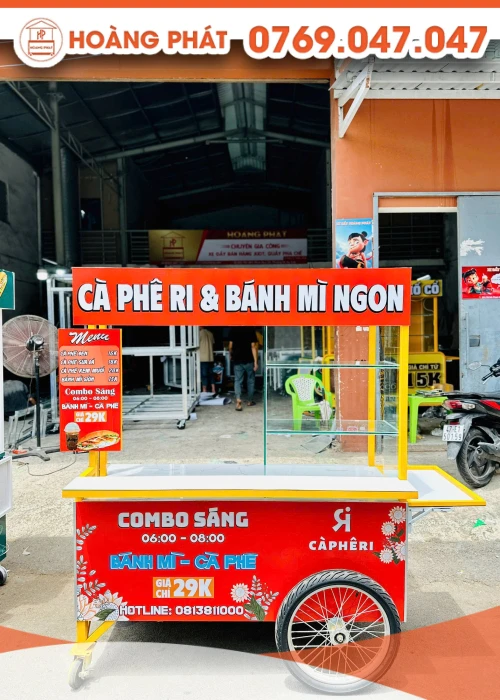 Xe cà phê 1m5 x 60 x 2m XCF962