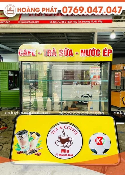Xe Cà Phê, Trà Sữa 1m4 x 60 x 2m XCF227