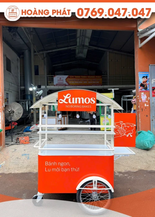 Xe đẩy bán hàng 1m2 x 60 x 2m XBH1386