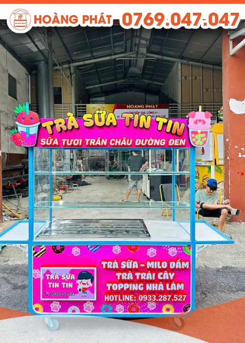 Xe trà sữa 1m5 x 60 x 2m XTS840