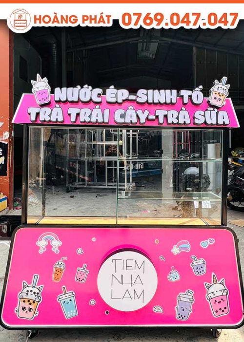 Xe trà sữa 1m-1m8 x 60 x 2m XTS18