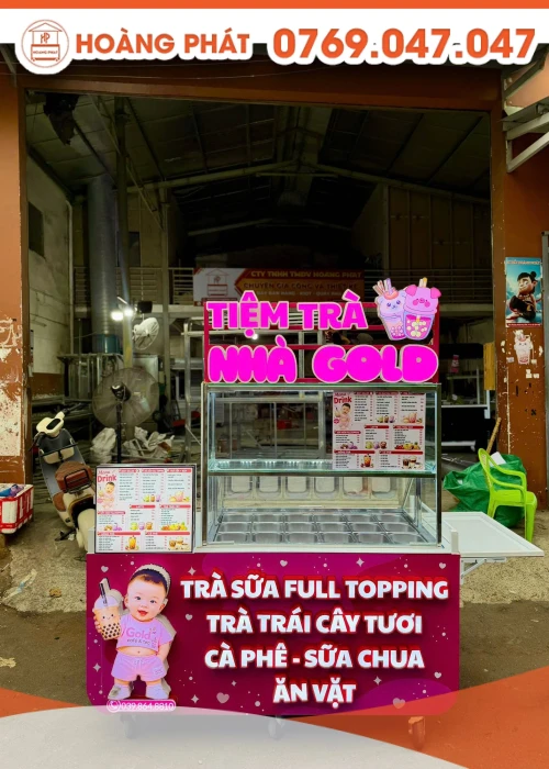 Xe trà sữa 1m6 x 60 x 2m XTS1375