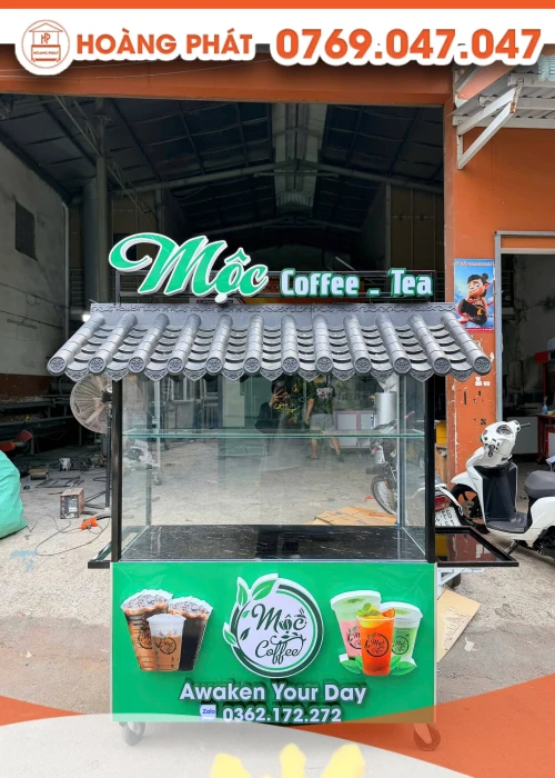 Xe bán cafe 1m4 x 60 x 2m XCF1254