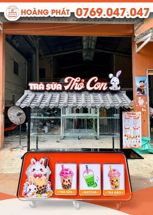 Xe trà sữa 1m6 x 60 x 2m XTS1376