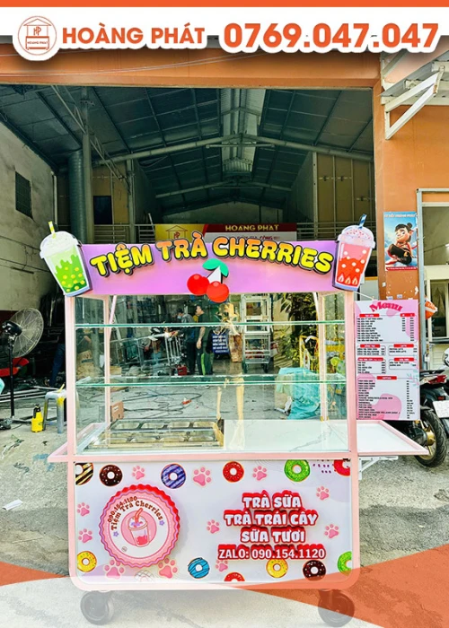 Xe trà sữa 1m5 x 60 x 2m XTS1027