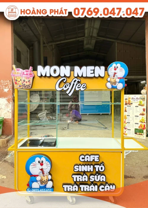 Xe sinh tố cafe 1m5 x 60 x 2m XST1378