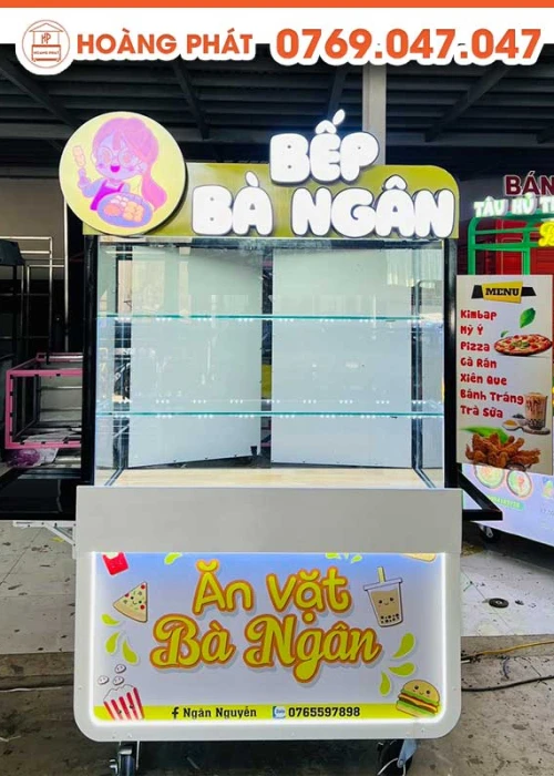 Xe Đồ Ăn Vặt 1m-1m8 x 60 x 2m XTS45