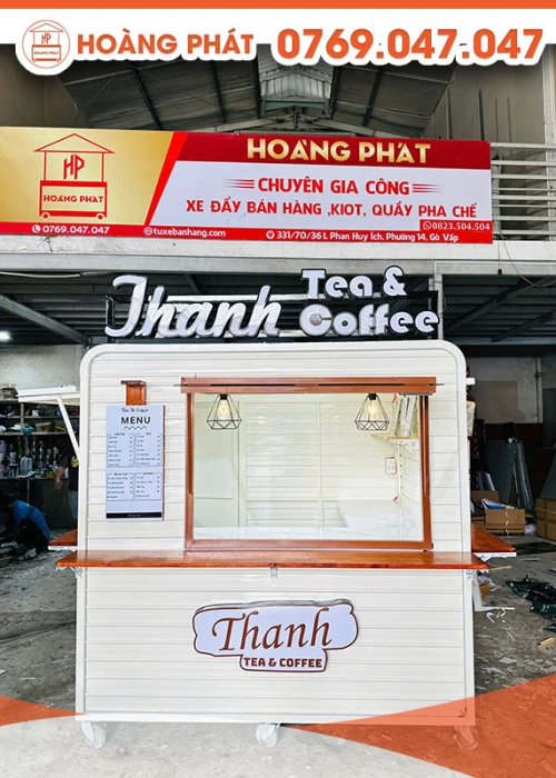 Kiot cà phê 2m x 1m8 x 2m K1024
