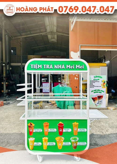 Xe trà trái cây 1m2 x 60 x 2m XBH922