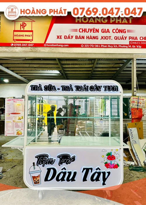 Xe trà sữa và trà trái cây tươi 1m6 x 60 x 2m XTS681