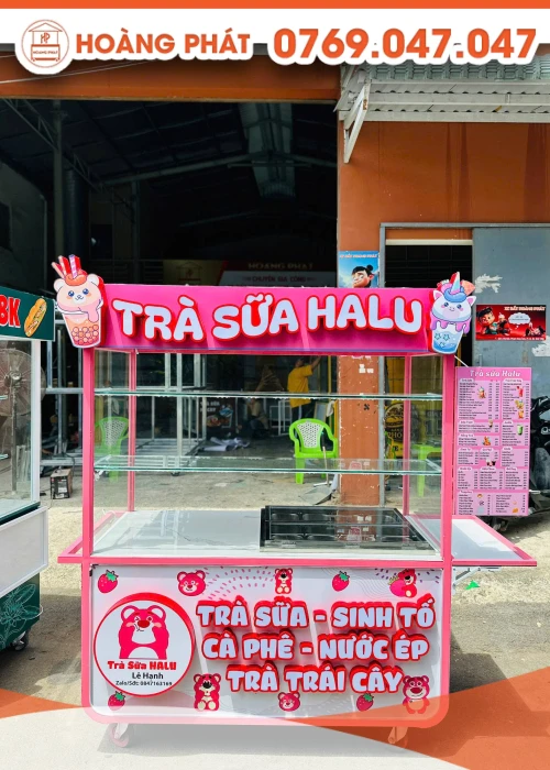 Xe trà sữa 1m5 x 60 x 2m XTS961