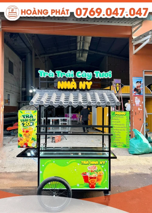 Xe trà trái cây tươi 1m2 x 60 x 2m XTS1382