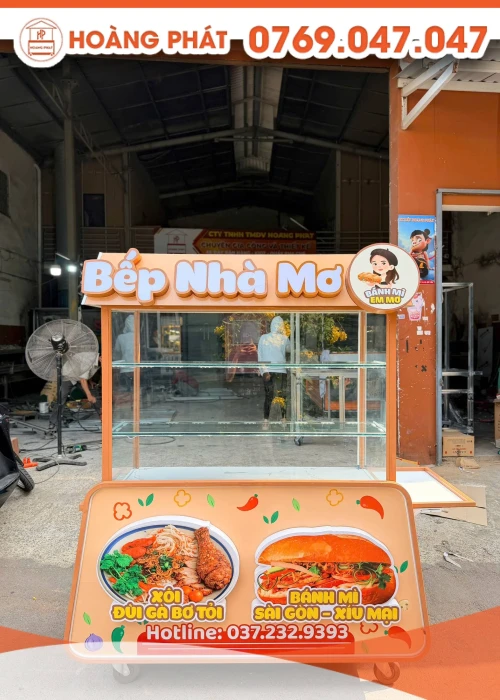 Xe bánh mì xôi 1m4 x 60 x 2m XBM1265