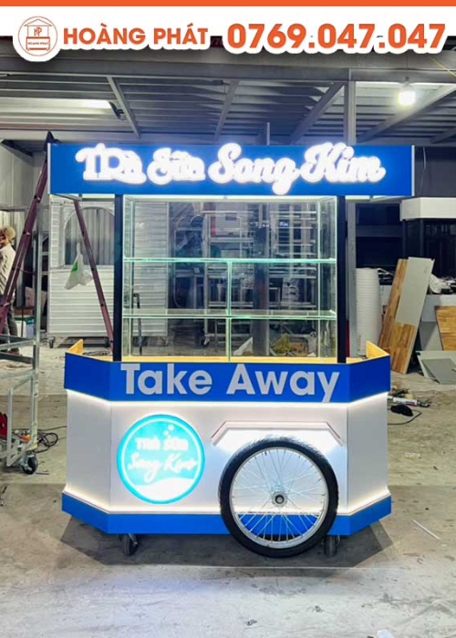 Xe trà sữa 1m-1m8 x 60 x 2m XTS54