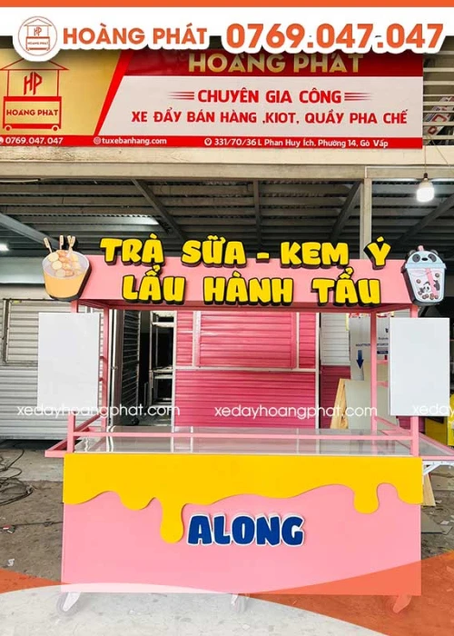 Xe Trà Sữa, Kem 1m8 x 60 x 2m XTS207