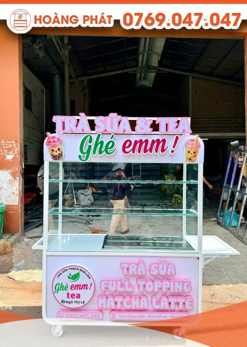 Xe trà sữa 1m2 x 60 x 2m XTS1388