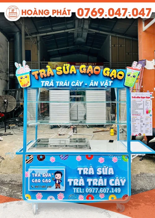 Xe trà sữa 1m5 x 60 x 2m XTS842