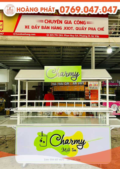 Xe Trà Sữa 1m8 x 60 x 2m X197