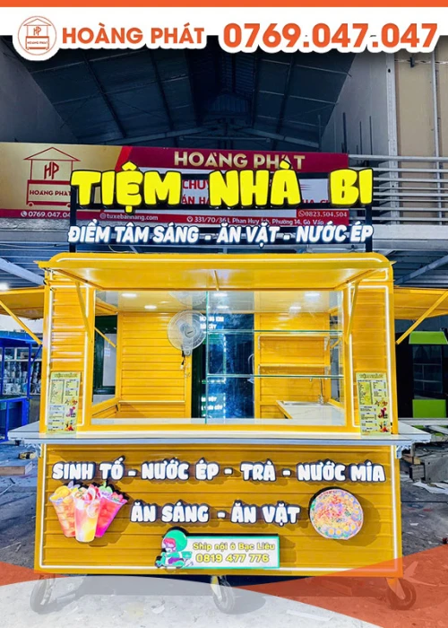Kiot bán điểm ăn sáng 2m35 x 1m9 x 2m K745
