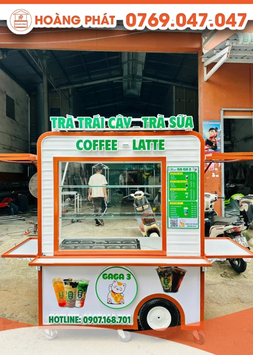 Xe trà sữa trái cây 1m5 x 60 x 2m XTS1127