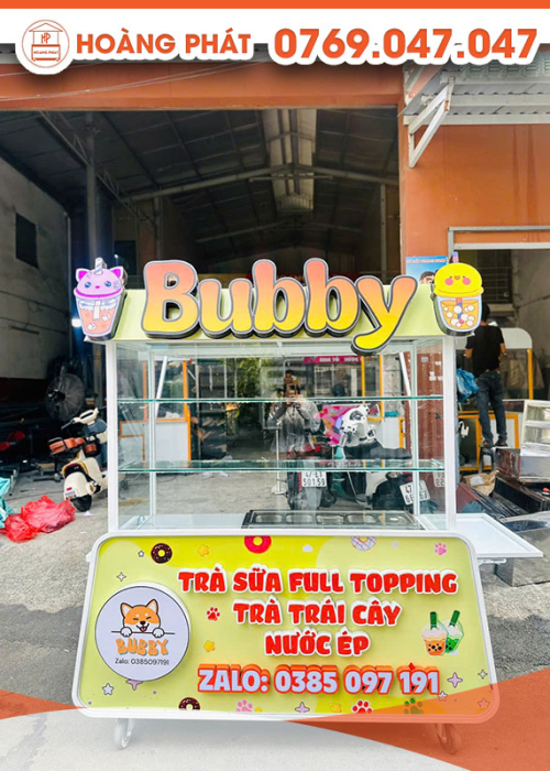 Xe trà sữa full topping 1m5 x 60 x 2m XTS875