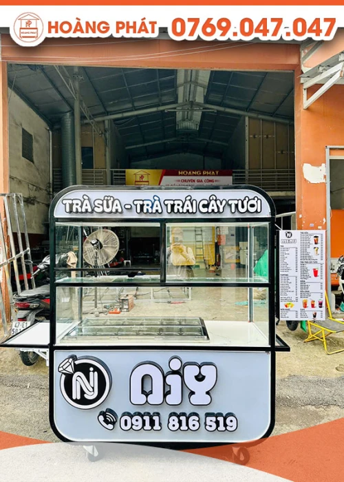 Xe trà sữa, trà trái cây 1m6 x 60 x 2m XTS945