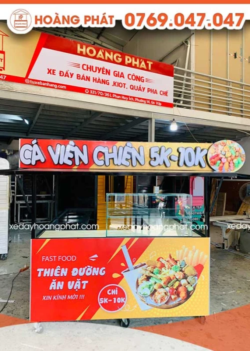 Kiot Cá Viên Chiên 2m x 1m5 x 2m K181