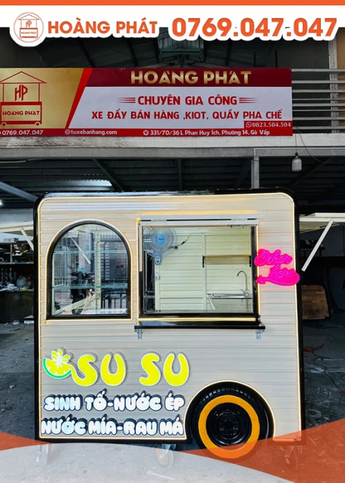 Kiot bán sinh tố, nước ép 2m x 1m8 x 2m K604