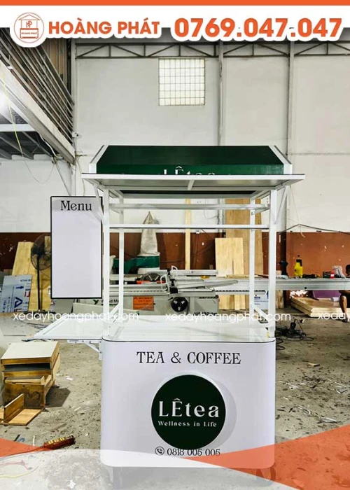 Xe Cà Phê, Trà 1m2 x 60 x 2m XCF204