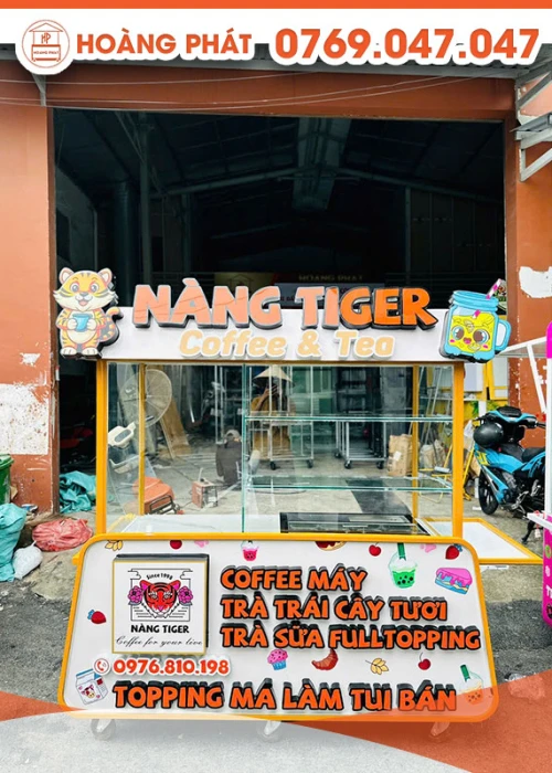 Xe cà phê 1m6 x 60 x 2m XCF845