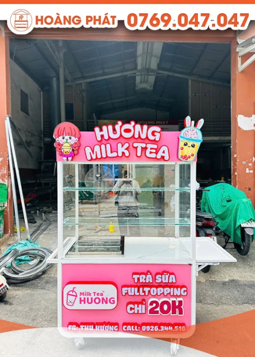 Xe trà sữa 1m2 x 60 x 2m XTS943