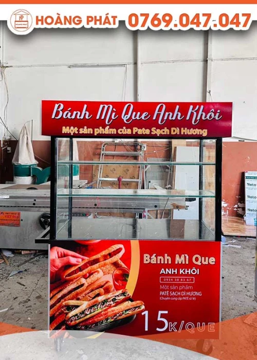 Xe bánh mì que 1m x 60 x 2m XBM349