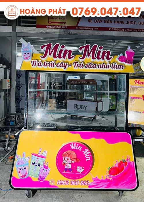 Xe trà sữa 1m-1m8 x 60 x 2m XTS26
