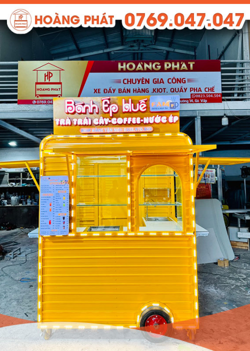 Kiot bán bánh ép Huế 1m6 x 1m4 x 2m K495