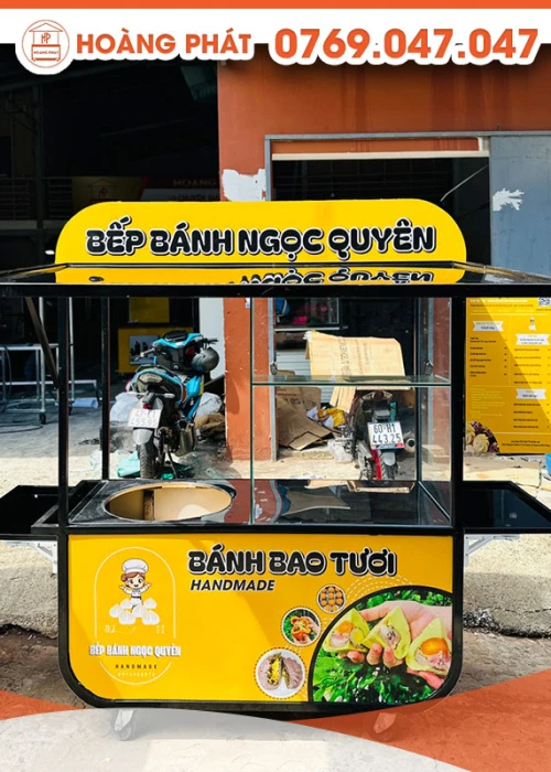 Xe bánh bao tươi thơm ngon 1m5 x 60 x 2m XBH490