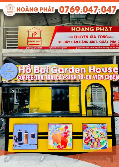 Kiot Cà phê và hồ bơi 2m4 x 2m x 2m K487
