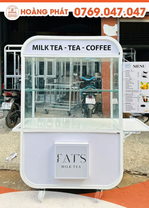 Xe Trà sữa màu trắng 1m2 x 60 x 2m XTS503