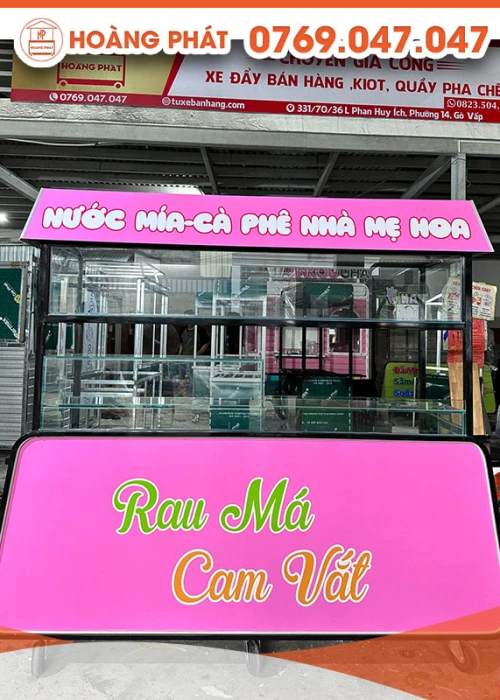 Xe nước mía 1m8 x 60 x 2m XBH502