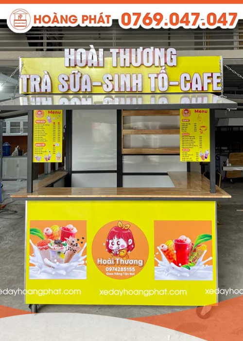 Kiot Bán Hàng Trà Sữa 1m-1m8 x 60 x 2m K151