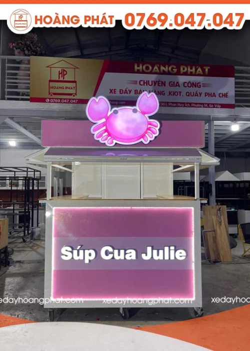 Kiot Bán Hàng Súp Cua 1m-1m8 x 60 x 2m K149
