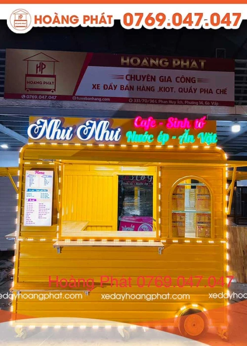 Kiot Bán Hàng Cà Phê 2m3 x 1m7 x 60 x 2m K146