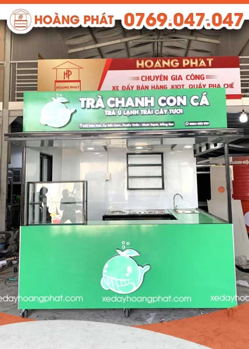 Kiot Bán Hàng Trà Chanh 1m5 x 2m x 2m K143