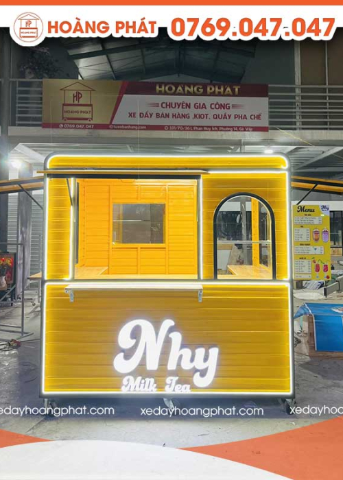 Kiot Bán Hàng Trà Sữa 1m-1m8 x 60 x 2m K114