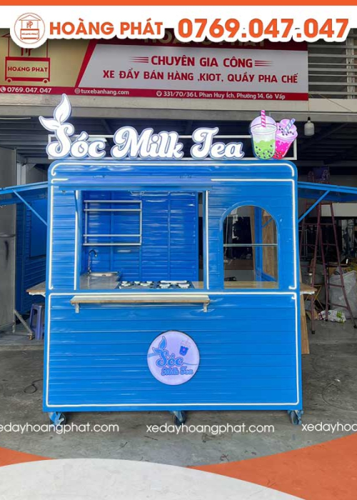 Kiot Bán Hàng Trà Sữa 1m-1m8 x 60 x 2m K111
