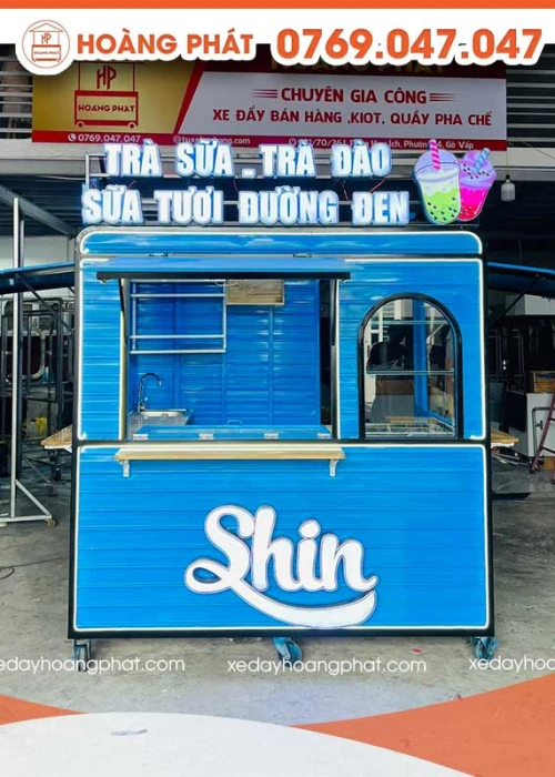 Kiot Bán Hàng Trà Sữa 1m-1m8 x 60 x 2m K110
