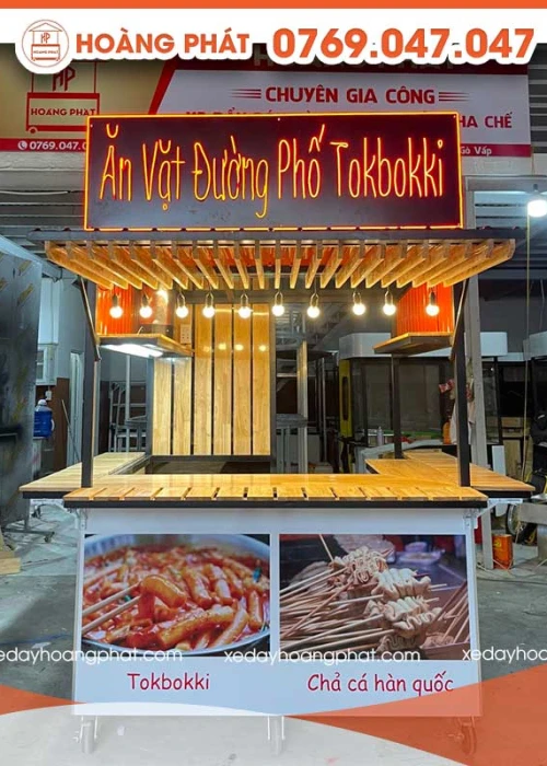 Kiot Bán Hàng Ăn Vặt 1m-1m8 x 60 x 2m K108