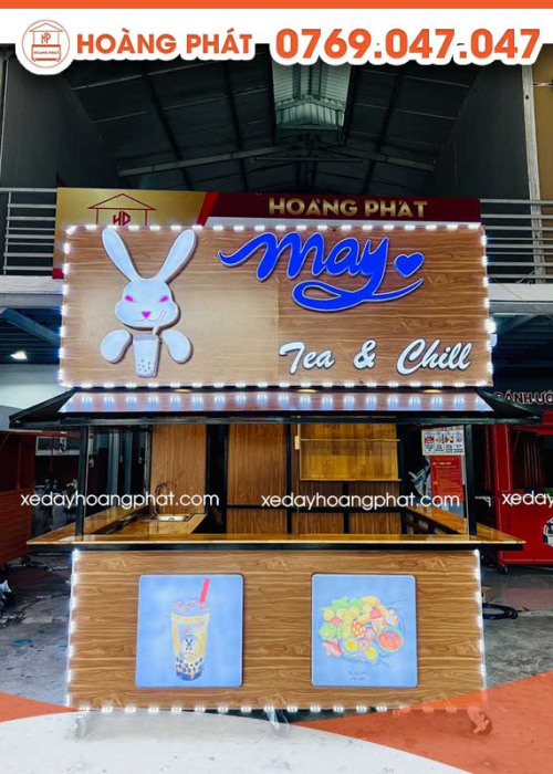 Kiot Bán Hàng 2m4 x 2m2 x 2m K134