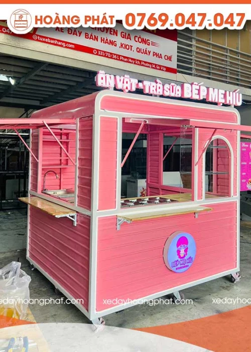 Kiot Bán Hàng Ăn Vặt 1m-1m8 x 60 x 2m K106