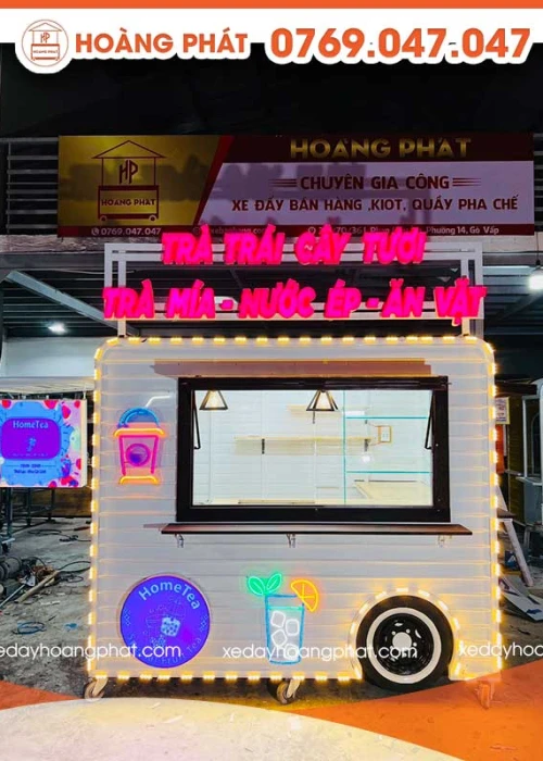 Kiot Bán Hàng Trà Trái Cây 2m4 x 1m7 x 2m K103