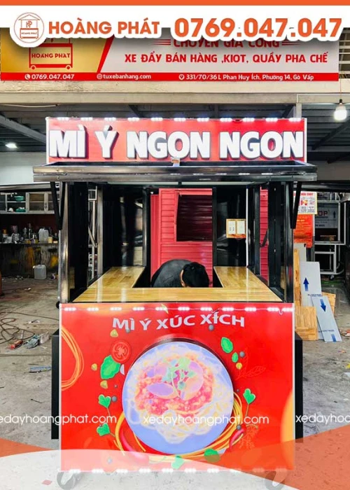 Kiot Bán Hàng Ăn 1m3 x 1m5 x 2m K101
